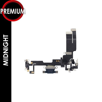 CHARGING PORT FLEX CABLE FOR IPHONE 14 (PREMIUM) (MIDNIGHT)