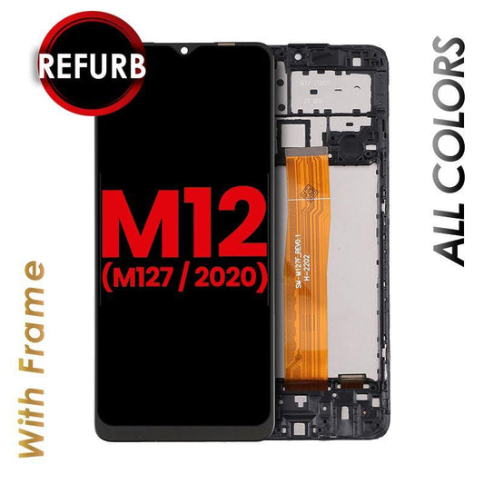 LCD ASSEMBLY WITH FRAME FOR SAMSUNG GALAXY M12 (M127 / 2020)