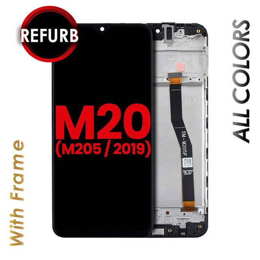 OLED ASSEMBLY WITH FRAME FOR SAMSUNG GALAXY M20