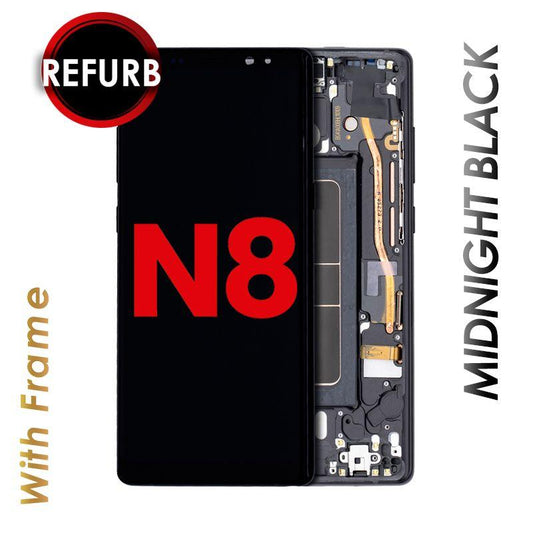 OLED ASSEMBLY WITH FRAME COMPATIBLE FOR SAMSUNG NOTE 8