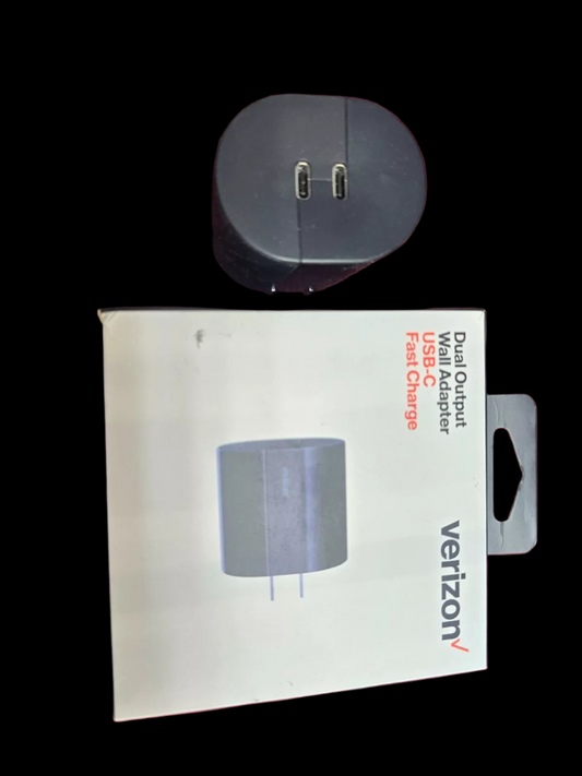 VERIZON TYPE C WALL ADAPTER DUAL FAST OPEN BOX